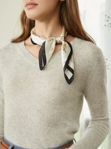 MOTF PREMIUM 100% CASHMERE REGULAR FIT JUMPER - Beige - View 6