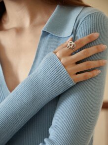 MOTF PREMIUM 羊毛混紡修身毛衣洋裝