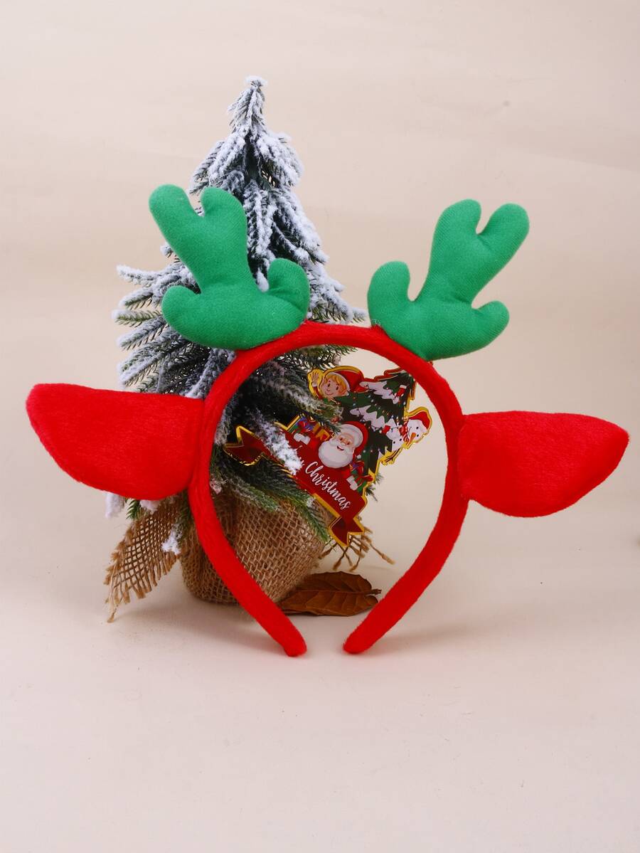 Diadema Navidad con diseño de cornamentas - Multicolor - Ver 1