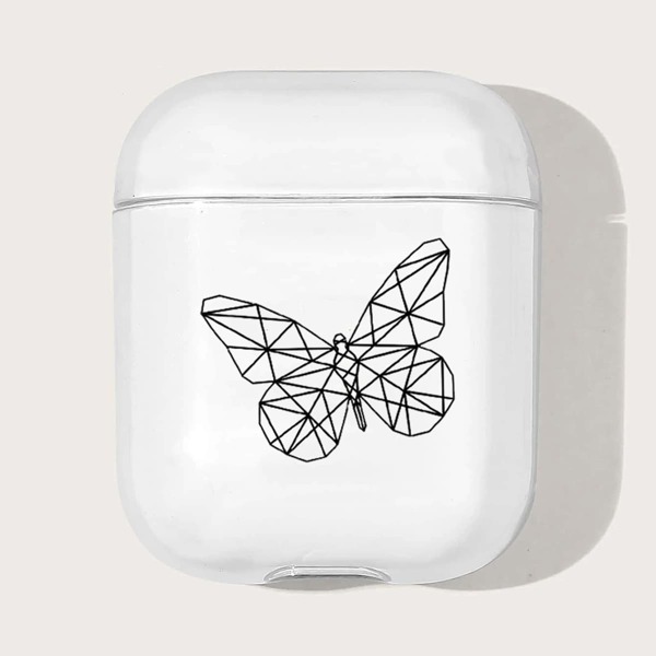 

Butterfly Pattern Case For Airpods, Clear