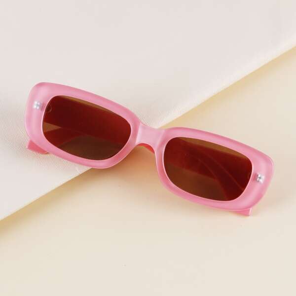 

Toddler Kids Geometric Frame Sunglasses, Pink