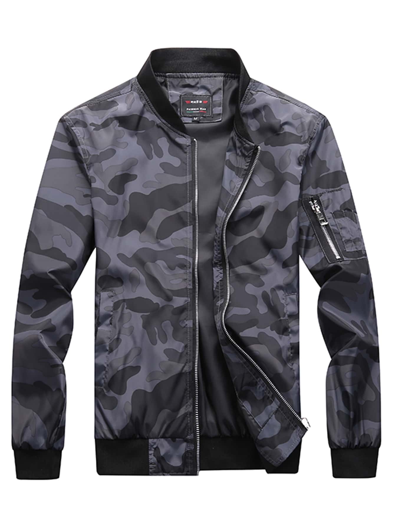 camo print jacket mens