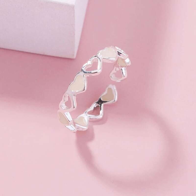 

Luminous Heart Decor Ring, Blue