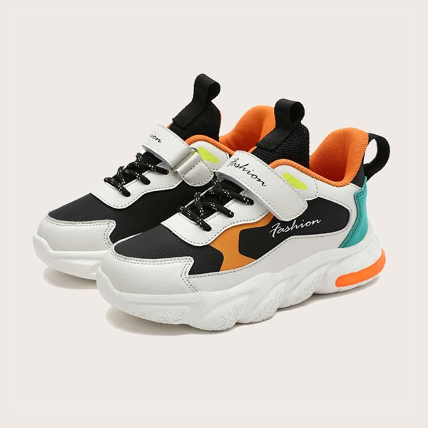 

Boys Mesh Panel Chunky Sneakers, Multicolor