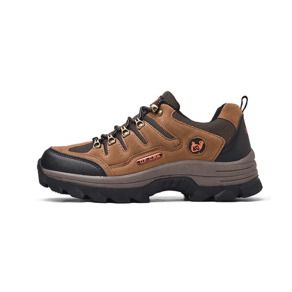 

Men Two Tone Breathable Hiking Shoes, Brown