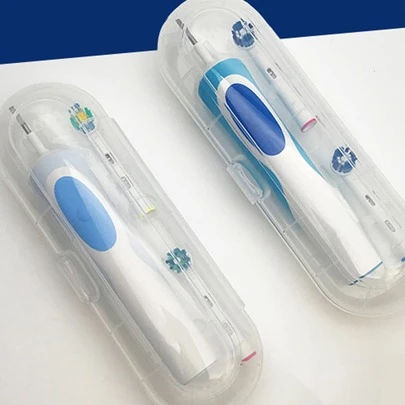 1pc Portable Universal Electric Toothbrush Storage Box, Clear Electric Toothbrush Holder For Travel Outdoor Organizer Case Home Bathroom Decor Summer