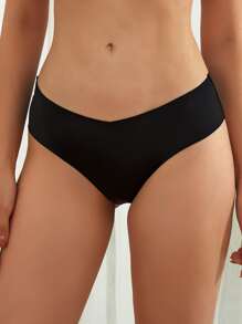 No Show Panty - Black - View 2