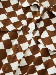 Girls Colourblock Contrast Geometrical Print Jumpsuit - Multicolor - View 5