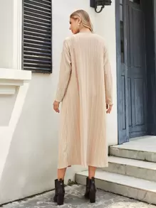 SHEIN 孕婦裝背心連衣裙帶外套 - 杏色 - 查看 2