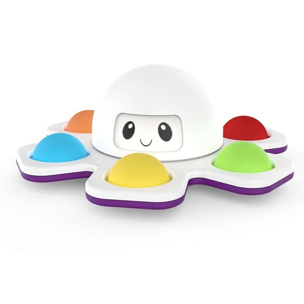 

1pc Octopus Shaped Push Pop Bubble, Multicolor
