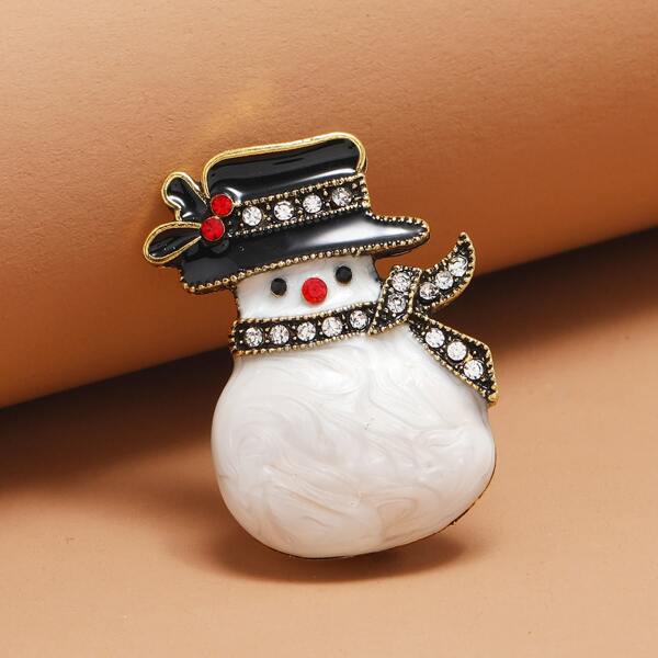 

Christmas Snowman Decor Brooch, Multicolor