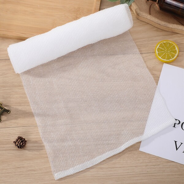 

1pc Plain Bath Foaming Brush, White