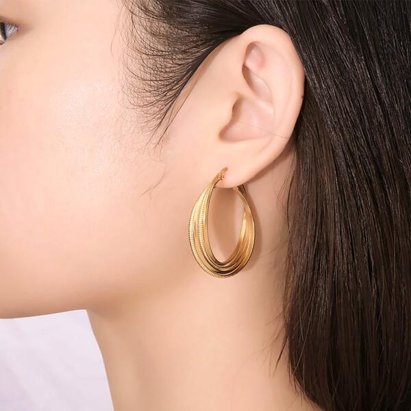 

14K Gold Plated Minimalist Hoop Earrings