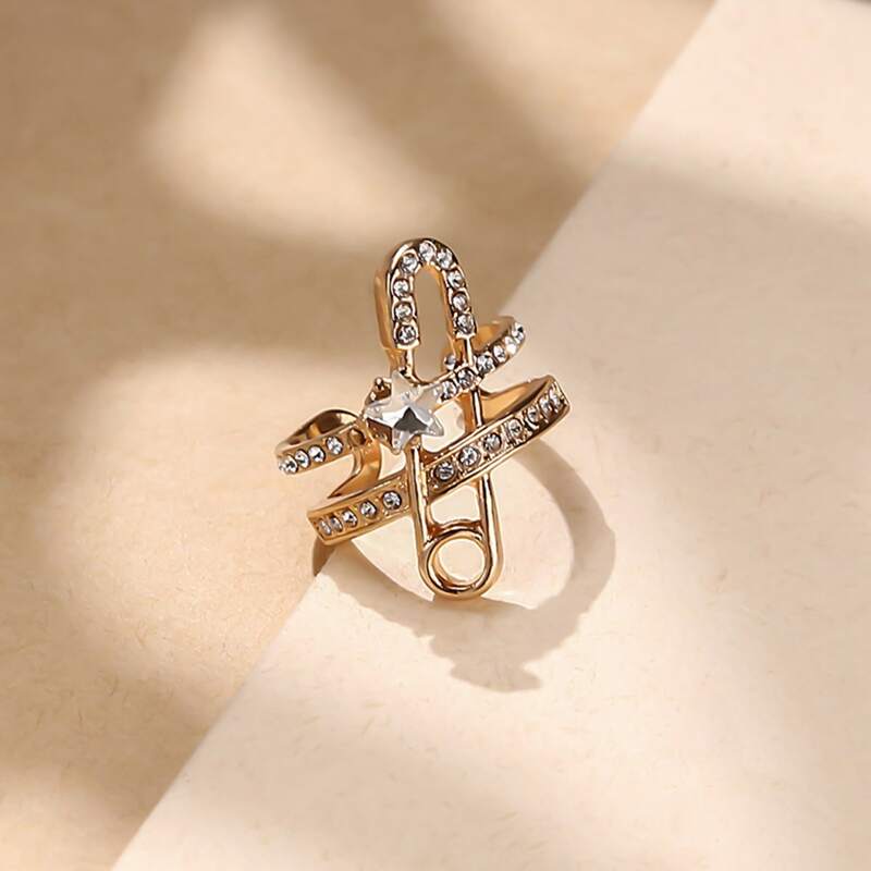 

Rhinestone Decor Ring, Multicolor