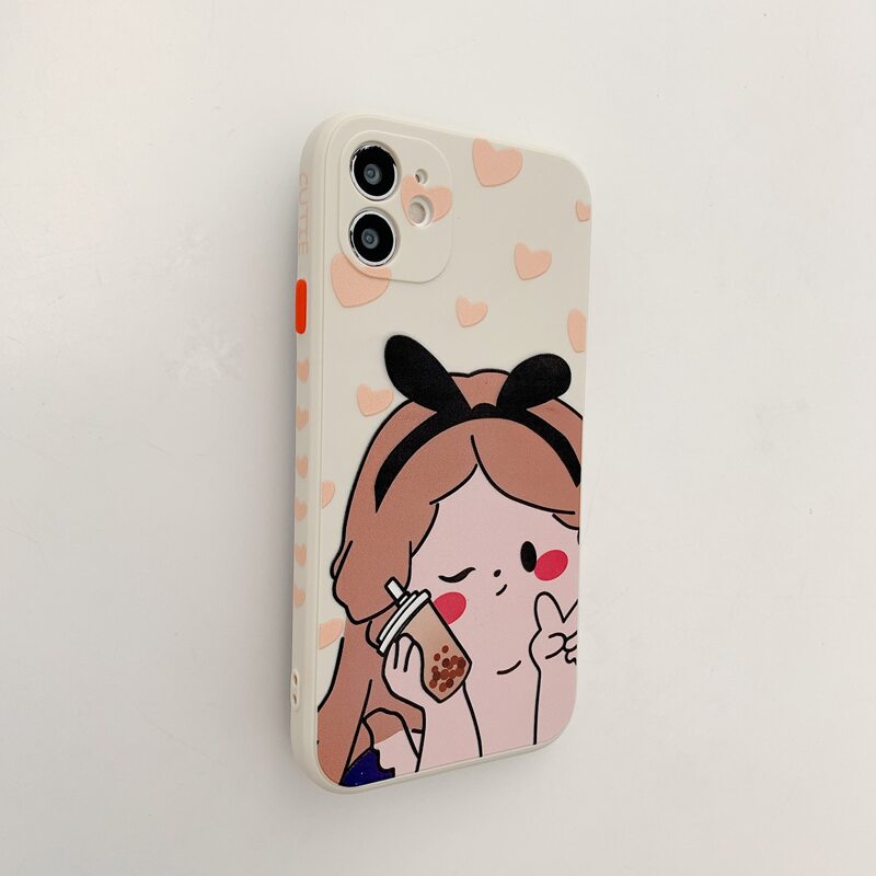 

Cartoon Graphic Phone Case, Multicolor