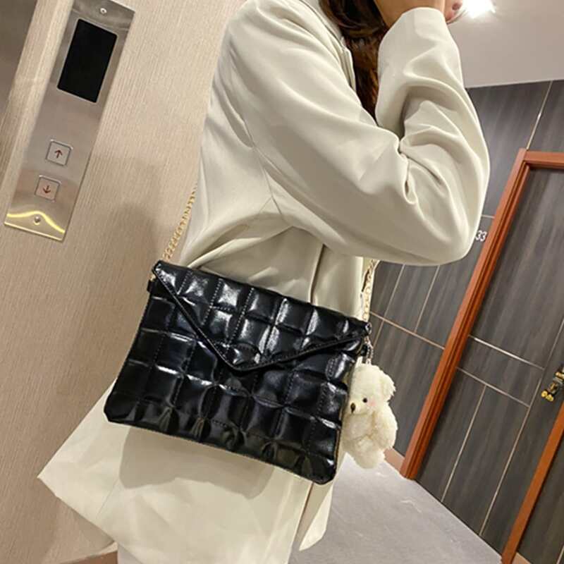 

Quilted Crossbody Bag, Black