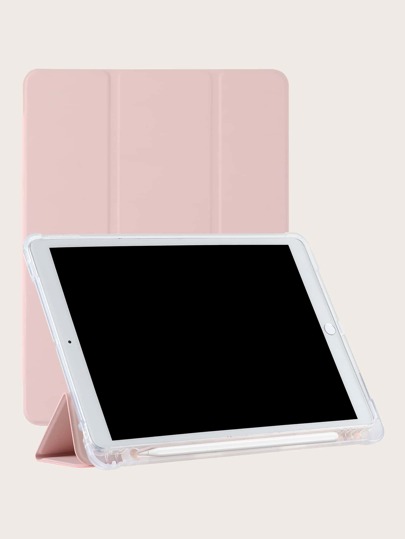 Compatible With IPad Pencil Slot Shockproof Protective Case, Built-In Pencil Slot, TPU Soft Shell, Minimalist/Pink/Flip Cover Tablet Case, Compatible With IPad Mini4/5/Mini6/Mini7/9.7/10.2/10.5/10.9/10th Gen/11-Inch/12.9-Inch/Air 11-In.(M2)-2024/Air 13-In.(M2)-2024/Pro13-In.(M4)-2024/Pro 11-In.(M4)-2024/Compatible With IPad Air 13(M3 2025)/Compatible With IPad Air 11-Inch (M3) 2025/Compatible With IPad (A16) 11 Inch 11th Generation 2025 Models. Slight Color Difference May Exist Due To Different Lighting.The Pencil Slot On The Left Side Needs To Be Taken Out Of The Case For Charging.