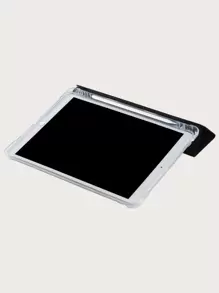 iPad 铅笔槽防震保护套，内置铅笔槽，TPU 软壳，极简主义/休闲/iPad 翻盖保护套，兼容 iPad Mini4/5/Mini6/Mini7/9.7/10.2/10.5/10.9/10 代/11 英寸/12.9 英寸/Air 11 英寸 (M2) 2024/Air 13 英寸 (M2) 2024/Pro 13 英寸 (M4) 2024/Pro 11 英寸 (M4) 2024/iPad Air 13 (M3 2025)/iPad Air 11 英寸 (M3) 2025/iPad (A16) 11 英寸第 11 代 2023，磨砂 TPU 软壳，左侧有铅笔槽