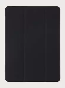 iPad 铅笔槽防震保护套，内置铅笔槽，TPU 软壳，极简主义/休闲/iPad 翻盖保护套，兼容 iPad Mini4/5/Mini6/Mini7/9.7/10.2/10.5/10.9/10 代/11 英寸/12.9 英寸/Air 11 英寸 (M2) 2024/Air 13 英寸 (M2) 2024/Pro 13 英寸 (M4) 2024/Pro 11 英寸 (M4) 2024/iPad Air 13 (M3 2025)/iPad Air 11 英寸 (M3) 2025/iPad (A16) 11 英寸第 11 代 2023，磨砂 TPU 软壳，左侧有铅笔槽