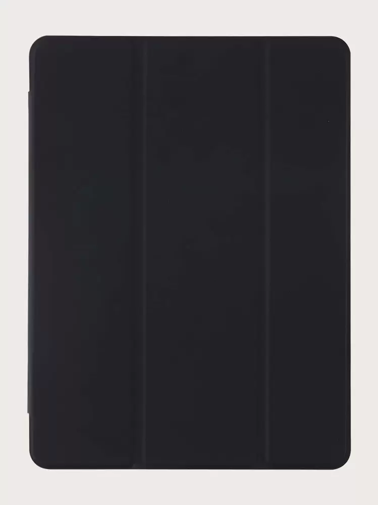IPad Pencil Slot Shockproof Protective Case, Built-In Pencil Slot, TPU Soft Shell, Minimalist/Casual/IPad Flip Folio Case, Compatible With IPad Mini4/5/Mini6/Mini7/9.7/10.2/10.5/10.9/10th Gen/11-Inch/12.9-Inch/Air 11-Inch (M2) 2024/Air 13-Inch (M2) 2024/Pro 13-Inch (M4) 2024/Pro 11-Inch (M4) 2024/IPad Air 13 (M3 2025)/IPad Air 11-Inch (M3) 2025/IPad (A16) 11 Inch 11th Generation 2023, Matte TPU Soft Shell, Pencil Slot On Left Side - Black - View 7