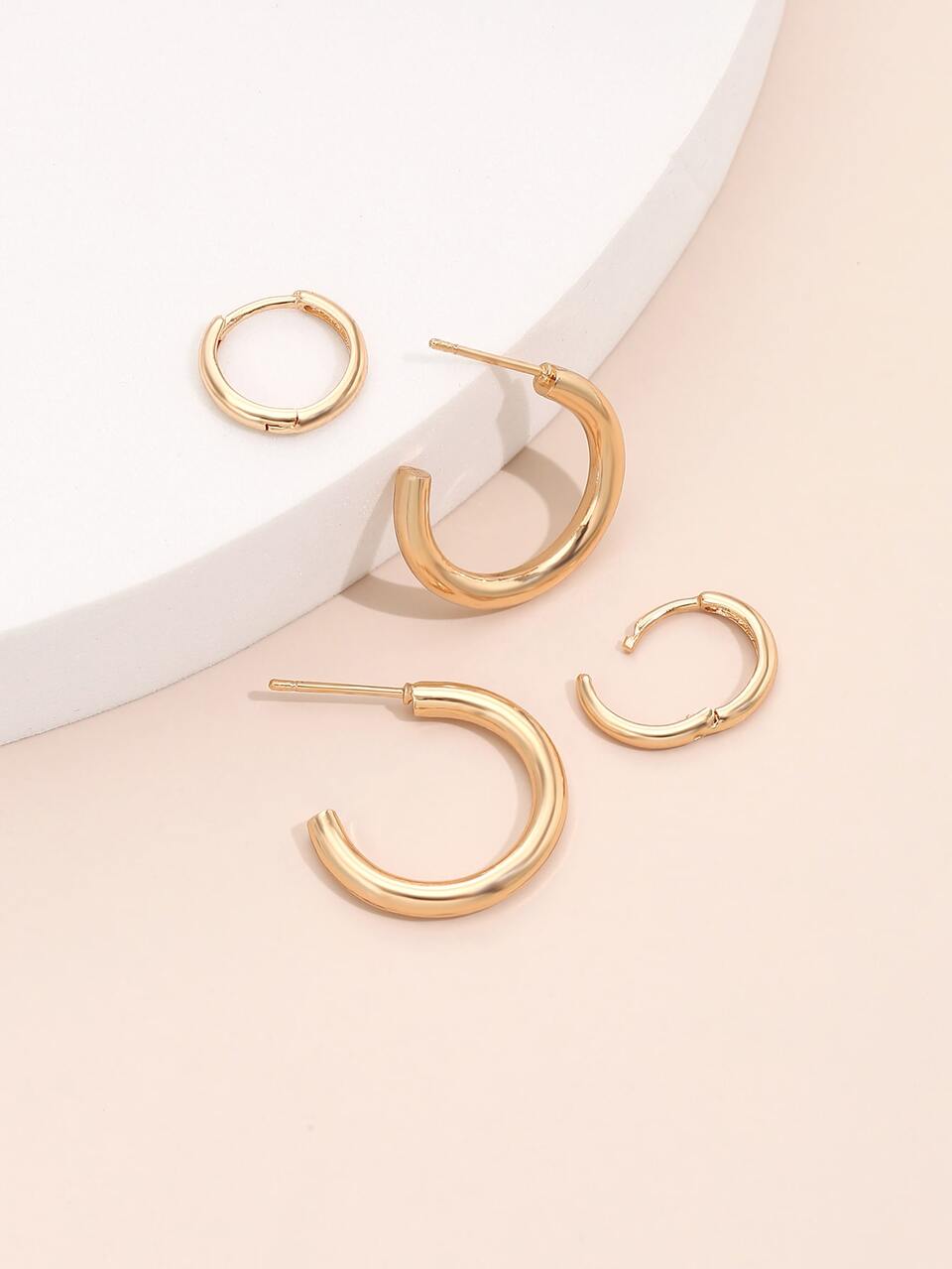 4pcs Hoop Earrings