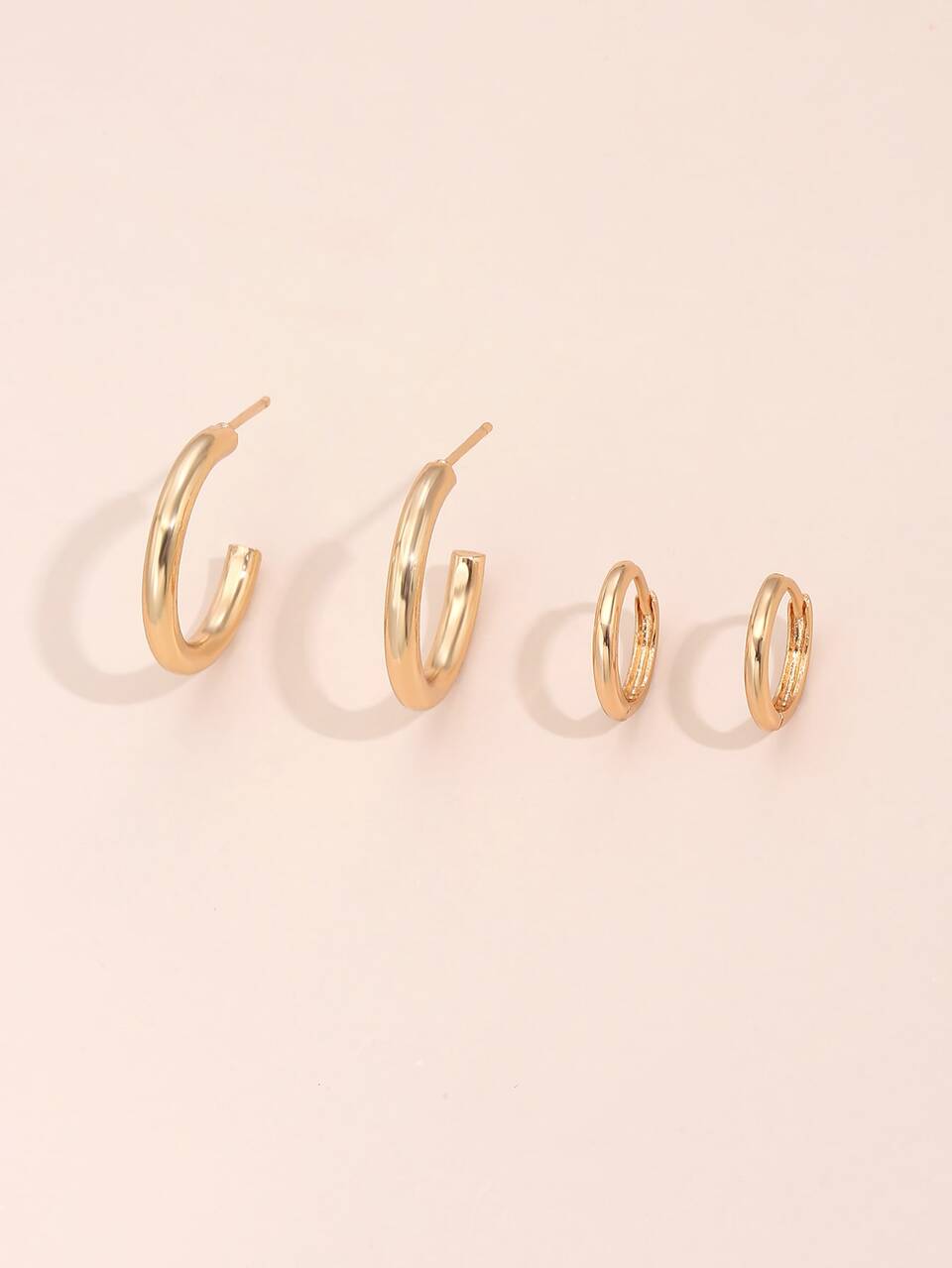 4pcs Hoop Earrings