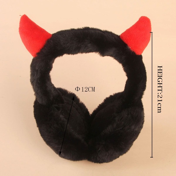 

Kids Horn Decor Earmuffs, Black