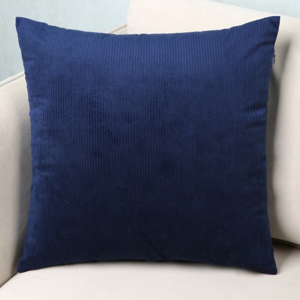 

Solid Color Cushion Cover Without Filler, Navy blue