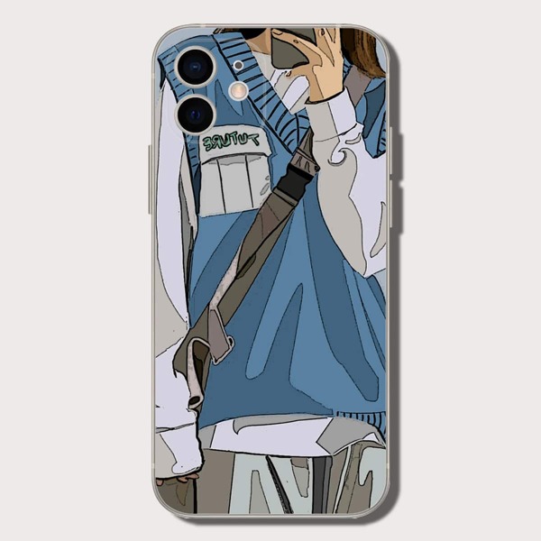 

Cartoon Graphic Phone Case, Multicolor