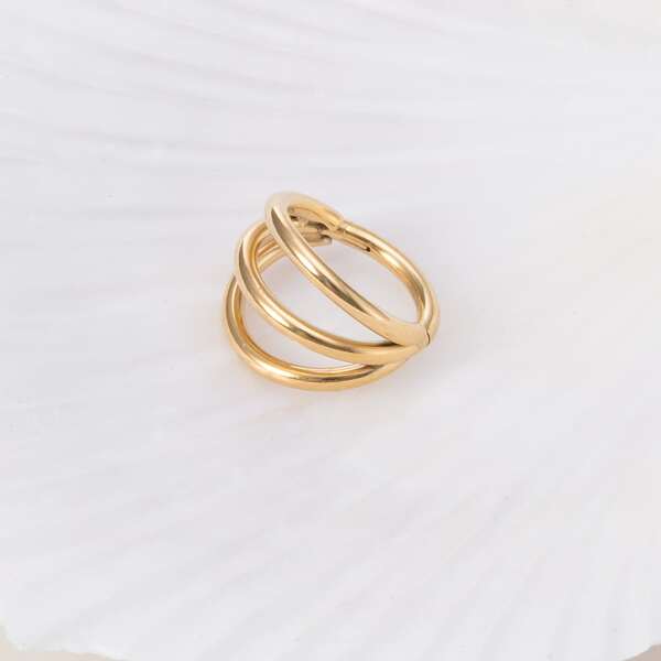 

Layered Nose Ring, Gold