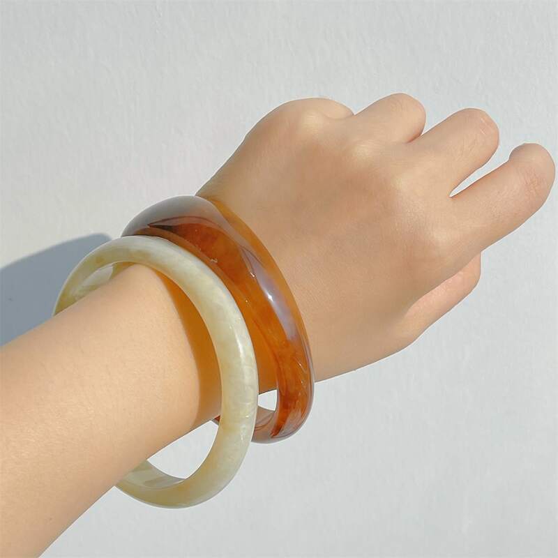 

1pc Simple Bracelet, Beige