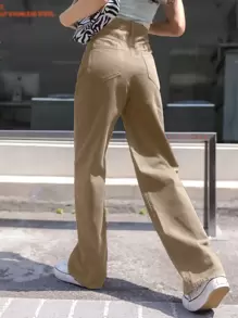 DAZY 實色高腰男女皆宜牛仔褲