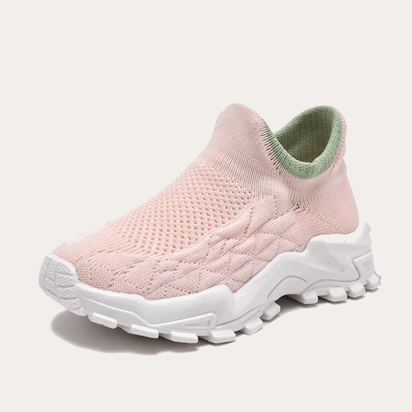 

Girls Geo Graphic Slip On Sneakers, Pink