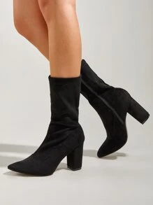 Botas clásicas hasta media pantorrilla - Negro - Ver 3