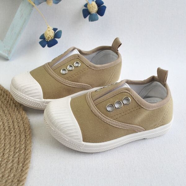 

Boys Minimalist Slip-On Sneakers, Khaki