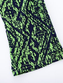 Quần con gái lớn Sọc ngựa vằn Giải trí - màu xanh lá - Xem 4