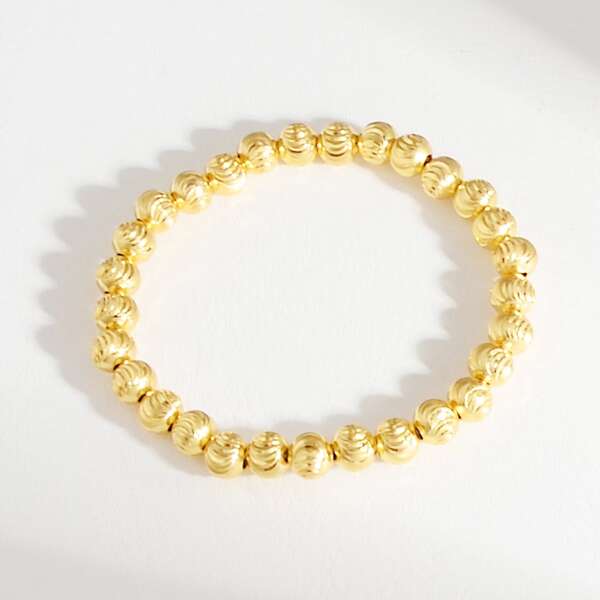 

18K Gold Plated Beaded Bracelet