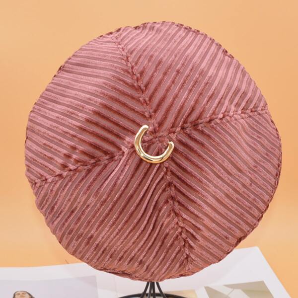

Minimalist Solid Beret, Hot pink