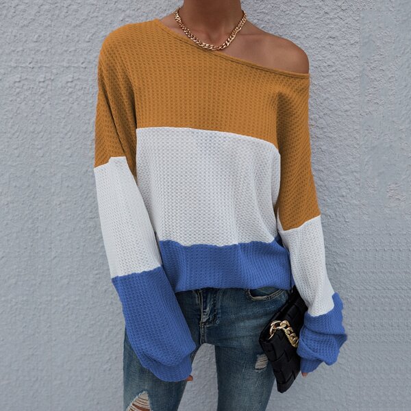 

Cut And Sew Drop Shoulder Tee, Multicolor
