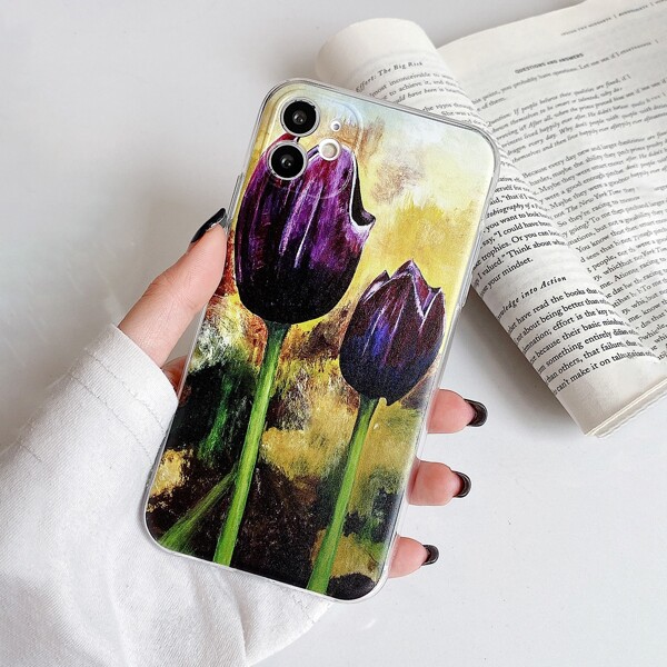 

Tulip Pattern Phone Case, Multicolor