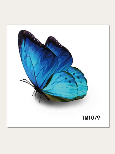 KING HORSE Tattoo Sticker,1 Sheet Butterfly Pattern Temporary Tattoos For Women,Animal Tattoo Stickers Adults,Fake Tattoos That Look Real ,For Women and Girls