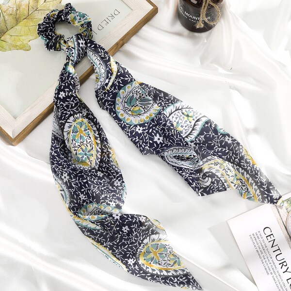 

Floral Print Scarf Hair Tie, Multicolor