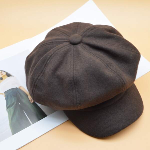 

Minimalist Solid Hat, Coffee brown