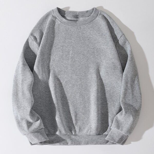 

Свитшот на термальной подкладке, Светло-серый