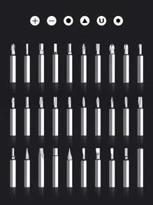 1套多功能螺絲刀修理工具