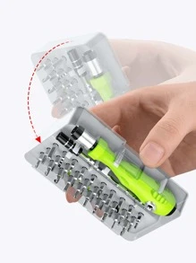 1套多功能螺絲刀修理工具