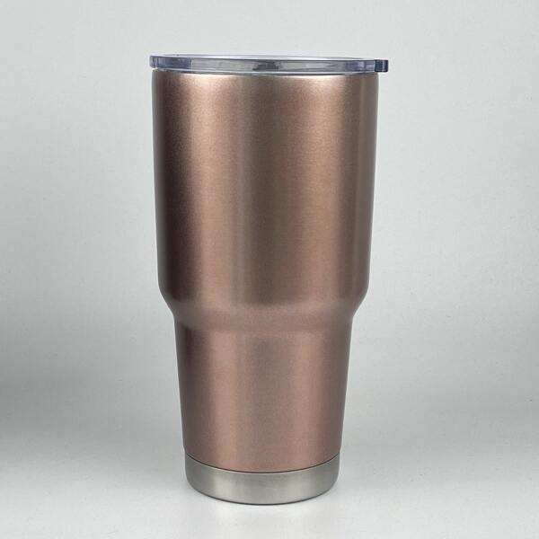 

1pc Stainless Steel Tumbler, Rose gold