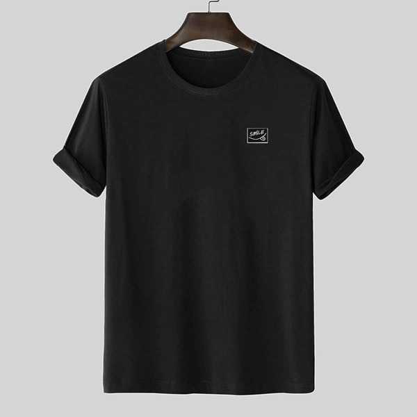 

Men Letter Graphic Tee, Black