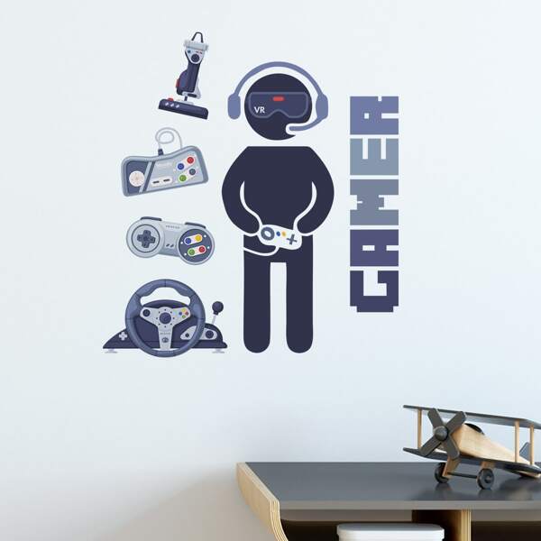 

1pc Figure Graphic Wall Sticker, Multicolor