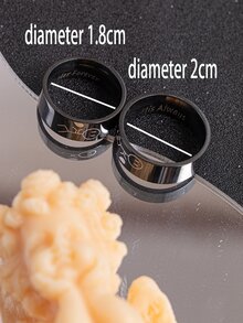 2 chiếc nhẫn nam in hình trái tim - màu đen - Xem 4